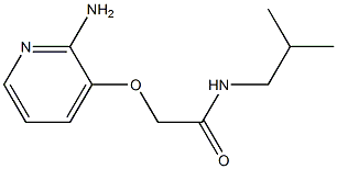 2-[(2-aminopyridin-3-yl)oxy]-N-(2-methylpropyl)acetamide Struktur