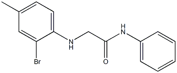 2-[(2-bromo-4-methylphenyl)amino]-N-phenylacetamide Struktur