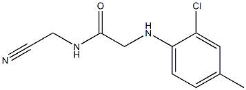 2-[(2-chloro-4-methylphenyl)amino]-N-(cyanomethyl)acetamide Struktur