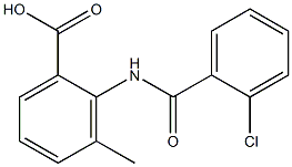 2-[(2-chlorobenzoyl)amino]-3-methylbenzoic acid Struktur