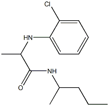 2-[(2-chlorophenyl)amino]-N-(pentan-2-yl)propanamide Struktur