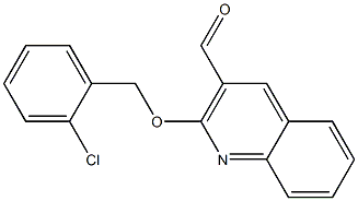 2-[(2-chlorophenyl)methoxy]quinoline-3-carbaldehyde Struktur