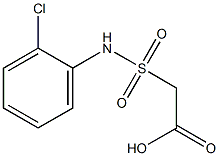 2-[(2-chlorophenyl)sulfamoyl]acetic acid Struktur