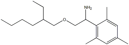 2-[(2-ethylhexyl)oxy]-1-(2,4,6-trimethylphenyl)ethan-1-amine Struktur