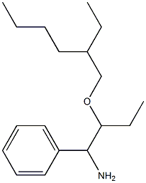 2-[(2-ethylhexyl)oxy]-1-phenylbutan-1-amine Struktur