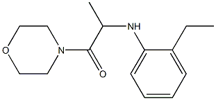 2-[(2-ethylphenyl)amino]-1-(morpholin-4-yl)propan-1-one Struktur