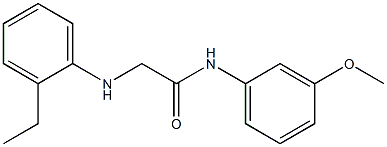 2-[(2-ethylphenyl)amino]-N-(3-methoxyphenyl)acetamide Struktur