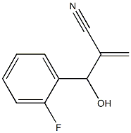 2-[(2-fluorophenyl)(hydroxy)methyl]prop-2-enenitrile Struktur