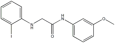 2-[(2-iodophenyl)amino]-N-(3-methoxyphenyl)acetamide Struktur