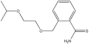 2-[(2-isopropoxyethoxy)methyl]benzenecarbothioamide Struktur