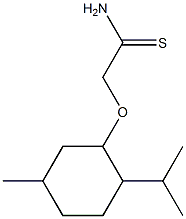 2-[(2-isopropyl-5-methylcyclohexyl)oxy]ethanethioamide Struktur