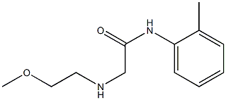 2-[(2-methoxyethyl)amino]-N-(2-methylphenyl)acetamide Struktur