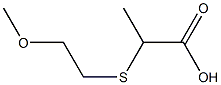 2-[(2-methoxyethyl)thio]propanoic acid Struktur