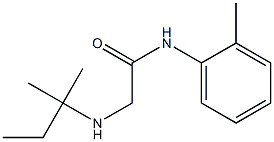 2-[(2-methylbutan-2-yl)amino]-N-(2-methylphenyl)acetamide Struktur