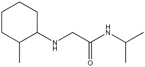 2-[(2-methylcyclohexyl)amino]-N-(propan-2-yl)acetamide Struktur