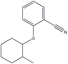 2-[(2-methylcyclohexyl)oxy]benzonitrile Struktur