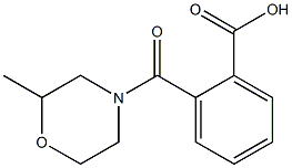 2-[(2-methylmorpholin-4-yl)carbonyl]benzoic acid Struktur