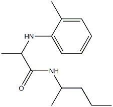 2-[(2-methylphenyl)amino]-N-(pentan-2-yl)propanamide Struktur