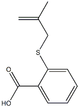 2-[(2-methylprop-2-enyl)thio]benzoic acid Struktur