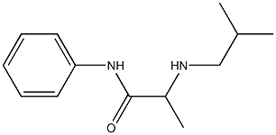 2-[(2-methylpropyl)amino]-N-phenylpropanamide Struktur