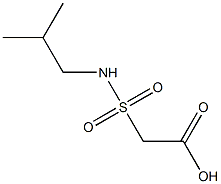 2-[(2-methylpropyl)sulfamoyl]acetic acid Struktur