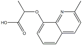 2-[(2-methylquinolin-8-yl)oxy]propanoic acid Struktur