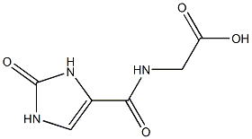 2-[(2-oxo-2,3-dihydro-1H-imidazol-4-yl)formamido]acetic acid Struktur