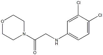 2-[(3,4-dichlorophenyl)amino]-1-(morpholin-4-yl)ethan-1-one Struktur