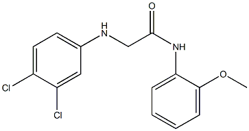 2-[(3,4-dichlorophenyl)amino]-N-(2-methoxyphenyl)acetamide Struktur