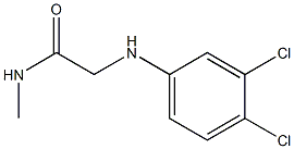 2-[(3,4-dichlorophenyl)amino]-N-methylacetamide Struktur