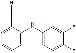 2-[(3,4-difluorophenyl)amino]benzonitrile Struktur