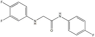 2-[(3,4-difluorophenyl)amino]-N-(4-fluorophenyl)acetamide Struktur