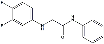 2-[(3,4-difluorophenyl)amino]-N-phenylacetamide Struktur