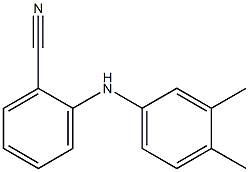 2-[(3,4-dimethylphenyl)amino]benzonitrile Struktur