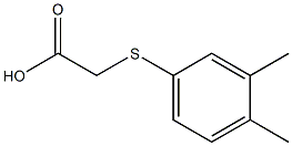 2-[(3,4-dimethylphenyl)sulfanyl]acetic acid Struktur