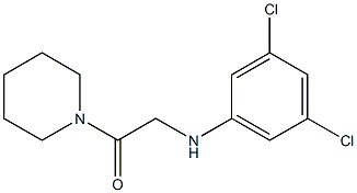 2-[(3,5-dichlorophenyl)amino]-1-(piperidin-1-yl)ethan-1-one Struktur