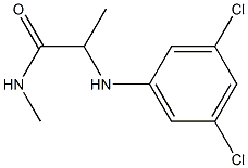 2-[(3,5-dichlorophenyl)amino]-N-methylpropanamide Struktur