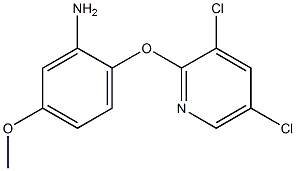 2-[(3,5-dichloropyridin-2-yl)oxy]-5-methoxyaniline Struktur