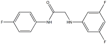 2-[(3,5-difluorophenyl)amino]-N-(4-fluorophenyl)acetamide Struktur