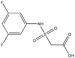 2-[(3,5-difluorophenyl)sulfamoyl]acetic acid Struktur