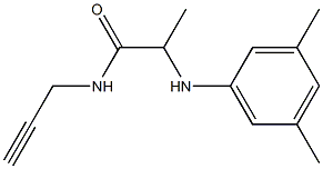 2-[(3,5-dimethylphenyl)amino]-N-(prop-2-yn-1-yl)propanamide Struktur