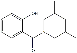 2-[(3,5-dimethylpiperidin-1-yl)carbonyl]phenol Struktur