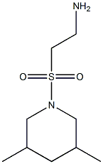 2-[(3,5-dimethylpiperidin-1-yl)sulfonyl]ethanamine Struktur