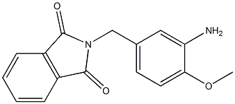 2-[(3-amino-4-methoxyphenyl)methyl]-2,3-dihydro-1H-isoindole-1,3-dione Struktur