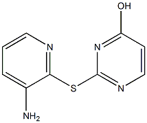 2-[(3-aminopyridin-2-yl)sulfanyl]pyrimidin-4-ol Struktur