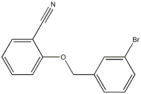 2-[(3-bromobenzyl)oxy]benzonitrile Struktur