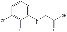 2-[(3-chloro-2-fluorophenyl)amino]acetic acid Struktur