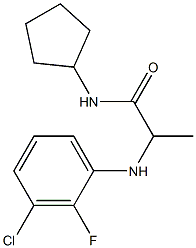 2-[(3-chloro-2-fluorophenyl)amino]-N-cyclopentylpropanamide Struktur