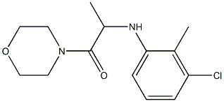 2-[(3-chloro-2-methylphenyl)amino]-1-(morpholin-4-yl)propan-1-one Struktur