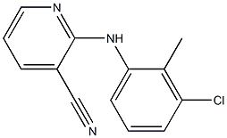 2-[(3-chloro-2-methylphenyl)amino]pyridine-3-carbonitrile Struktur